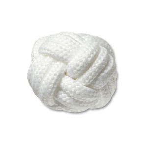 Jibbitz? Charm White Knotted Puff