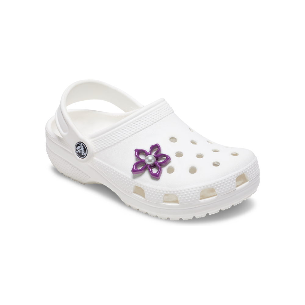 Jibbitz? Charm Meta Purple Floral - Image 3