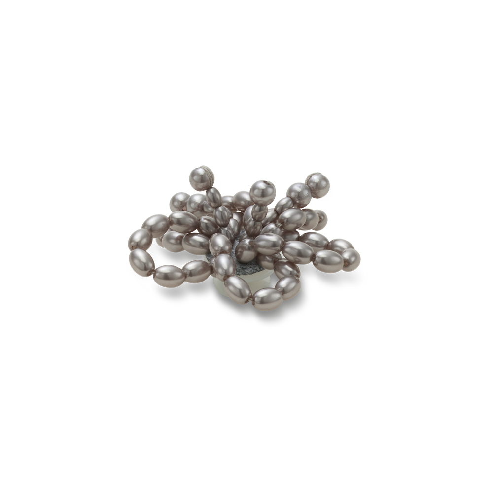 Jibbitz? Charm Black Pearl Beaded Floral - Image 2