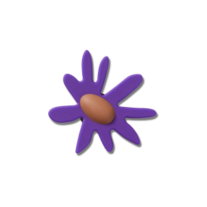 Jibbitz? Charm Purple Crafted Daisy