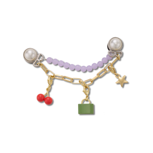 Jibbitz? Charm Purple Meta Charm Chain