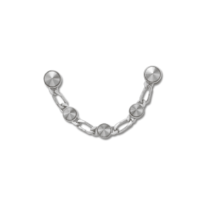 Jibbitz? Charm Silver Luxe Studded Chain