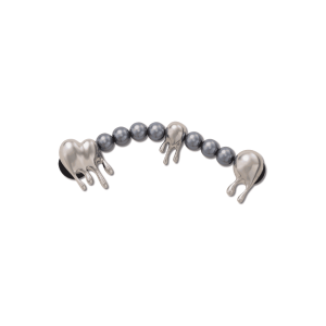 Jibbitz? Charm Pearl Melted Silver Chain
