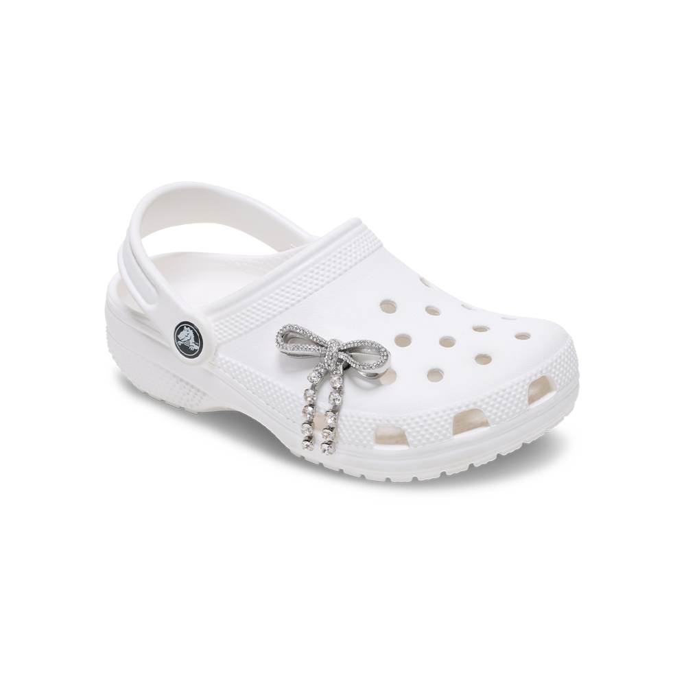 Jibbitz? Charm Silver Gem Bow - Image 4