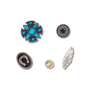 Jibbitz? Charm Smt Turquoise And Silver 5 Pk