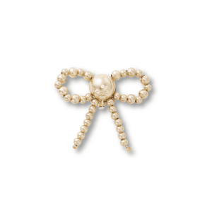 Jibbitz? Charm Gold Beaded Bow