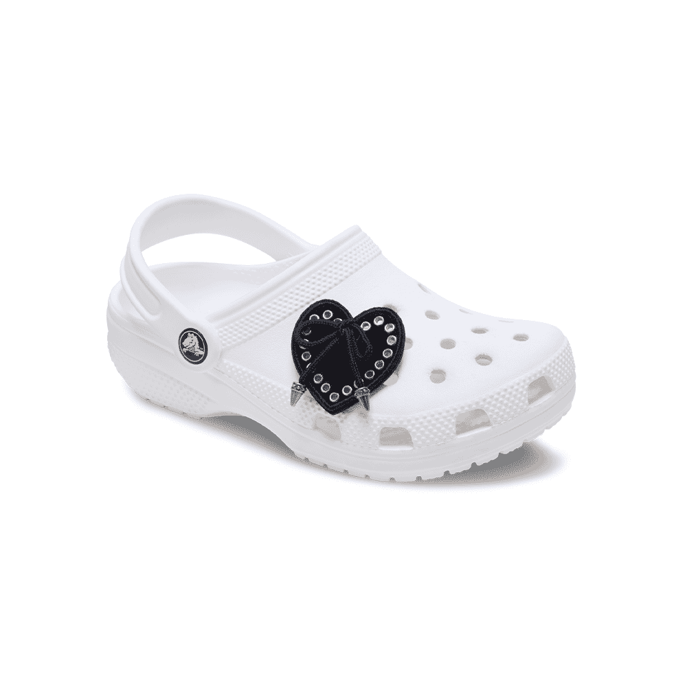Jibbitz? Charm Black Heart With Bow - Image 3