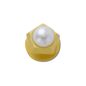 Jibbitz? Charm Gold Pentagon Pearl
