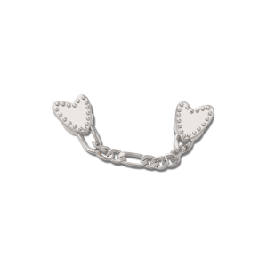 Jibbitz? Charm Silver Heart Mini Chain
