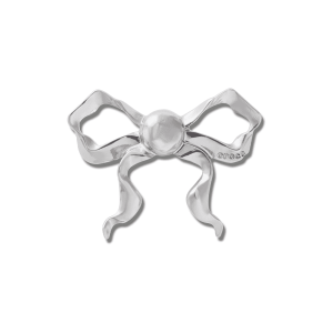Jibbitz? Charm Frilly Silver Bow