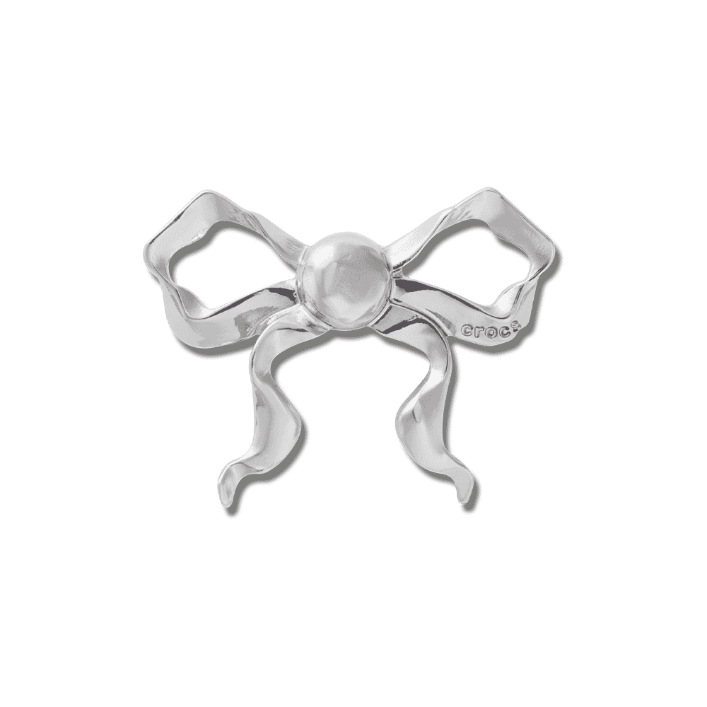 Jibbitz? Charm Frilly Silver Bow