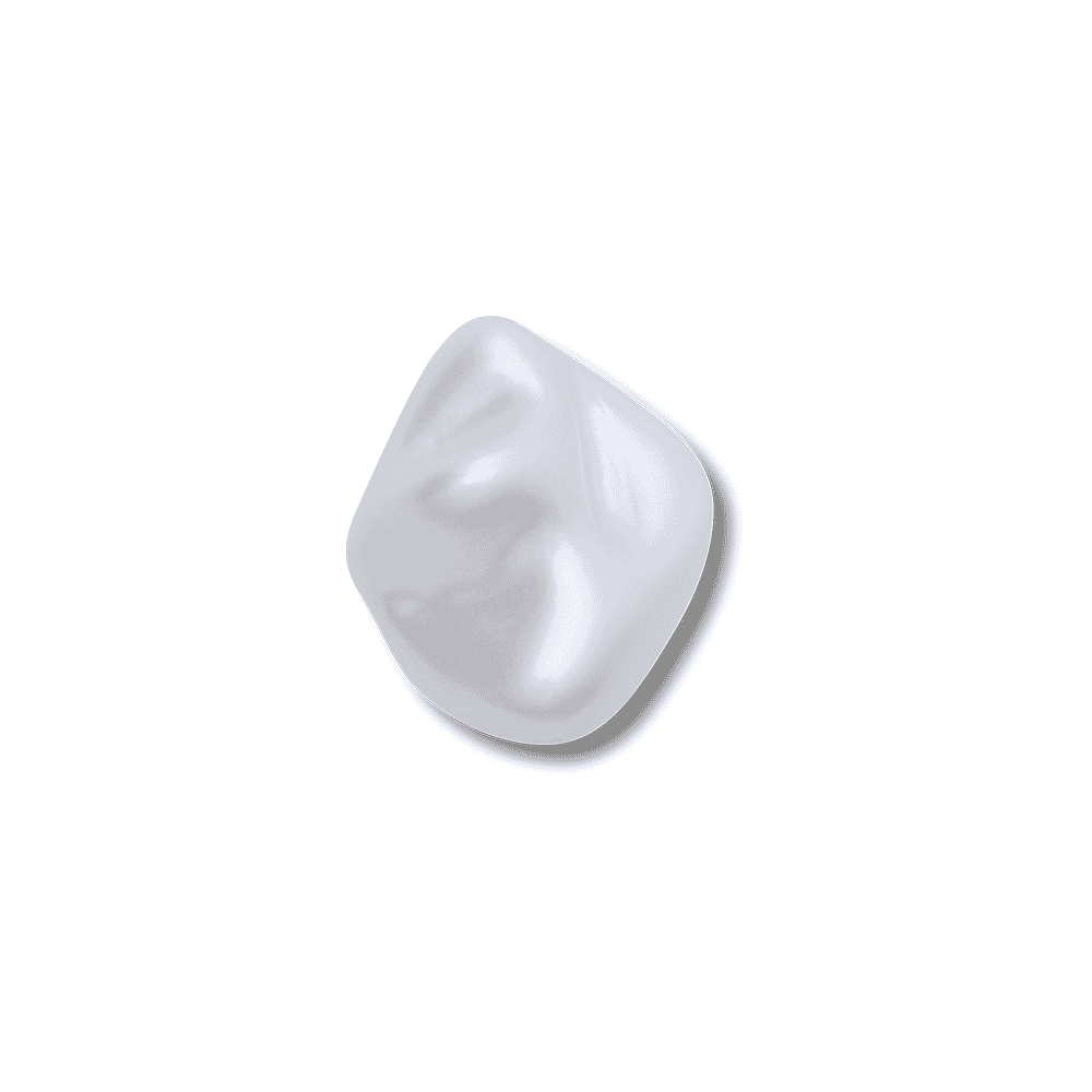 Jibbitz? Charm White Square Baroque Pearl