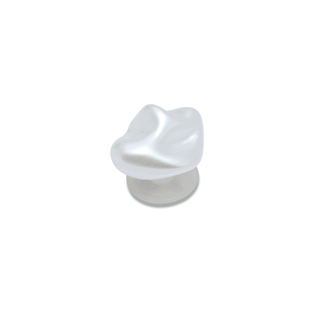 Jibbitz? Charm White Square Baroque Pearl - Image 2