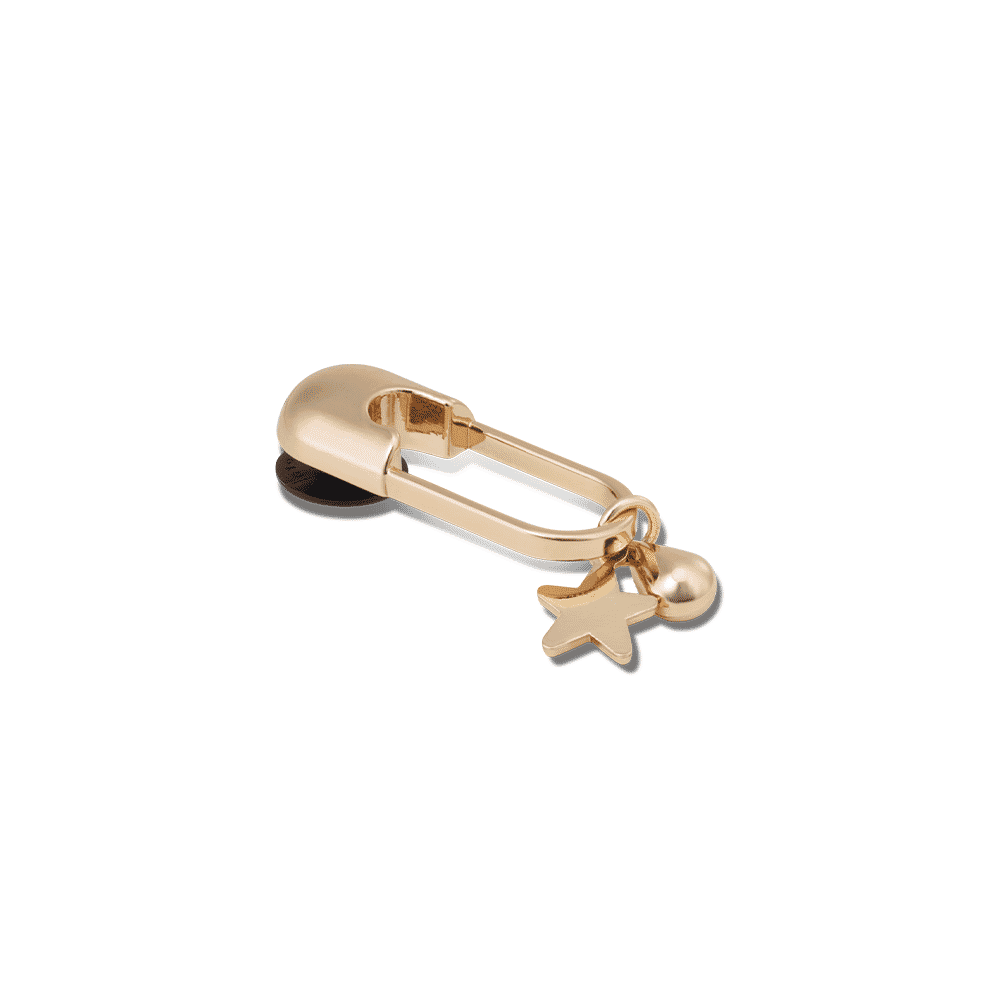 Jibbitz? Charm Gold Meta Safety Pin - Image 2