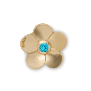 Jibbitz? Charm Gold Flower Emblem