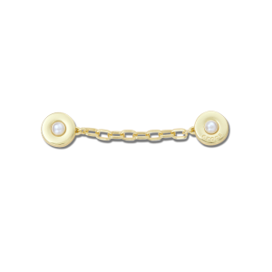 Jibbitz? Charm Gold Chain With Pearl Rivets