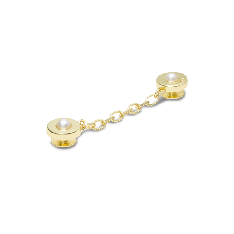 Jibbitz? Charm Gold Chain With Pearl Rivets - Image 2