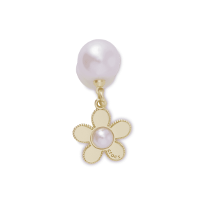 Jibbitz? Charm Pink Pearl And Gold Flower