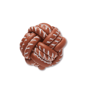 Jibbitz? Charm Brown Vegan Leather Knot