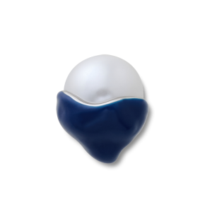 Jibbitz? Charm Blue Dipped Enamel Smt Pearl