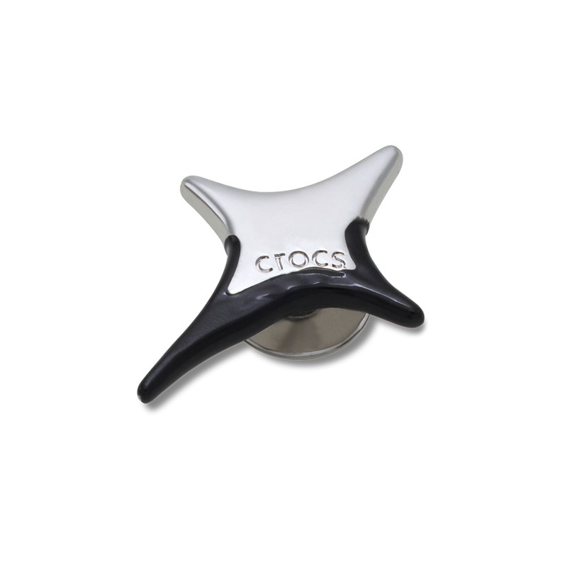 Jibbitz? Charm Black Dipped Enamel Star - Image 2