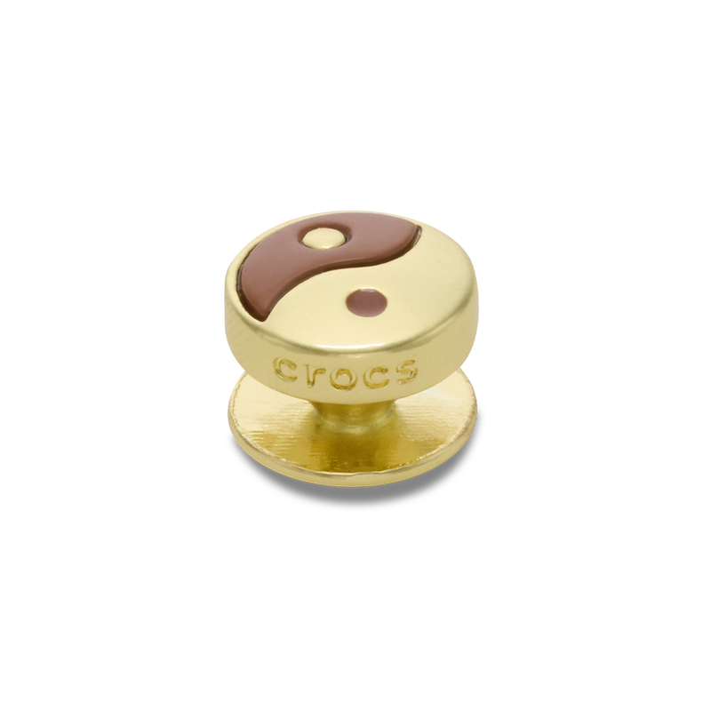 Jibbitz? Charm Brown Yin Yang Icon - Image 2