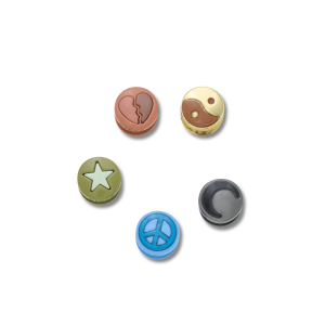 Jibbitz? Charm Metallic Icons 5 Pack