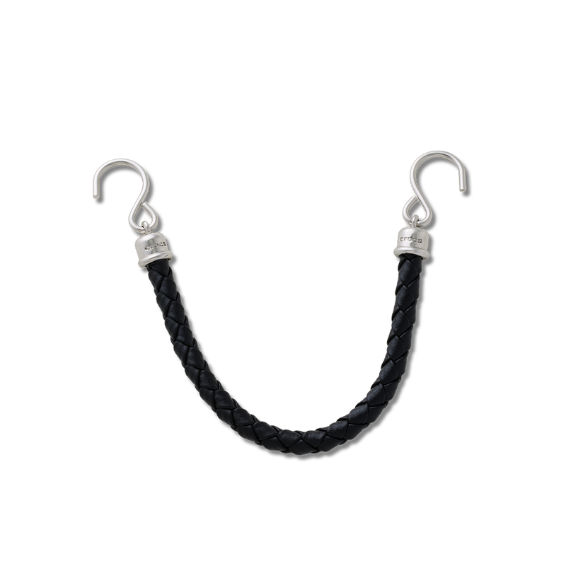 Jibbitz? Charm Silver Vg Leather Rivet Chain