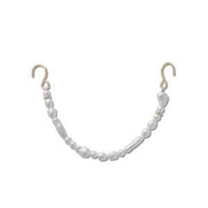 Jibbitz? Charm Gold Smt Pearl Rivet Chain