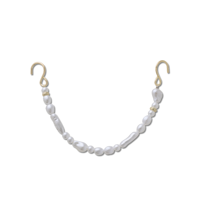 Jibbitz? Charm Gold Smt Pearl Rivet Chain