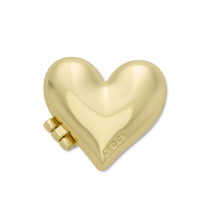 Jibbitz? Charm Gold Bubble Locket Heart