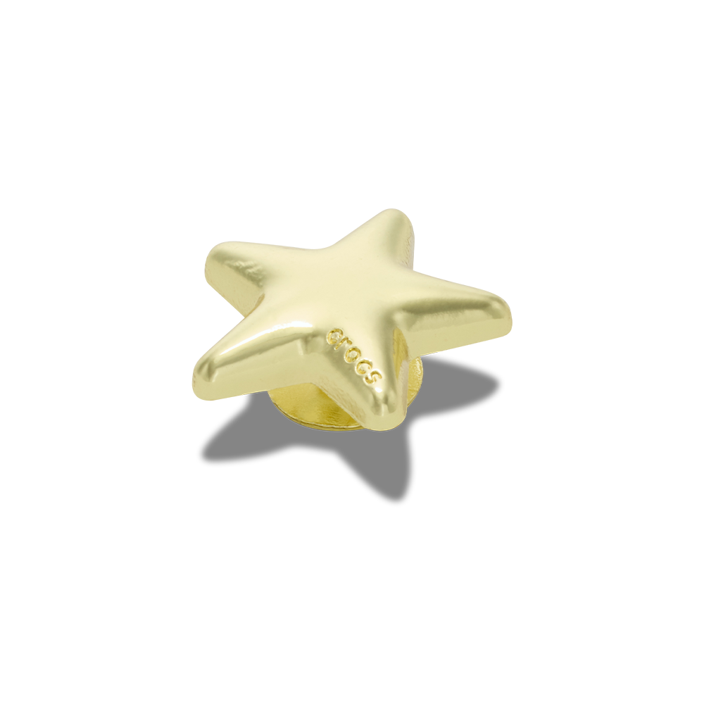 Jibbitz? Charm Gold Bubble Star - Image 2