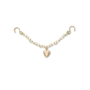 Jibbitz? Charm Gold Rivet Chain With Heart