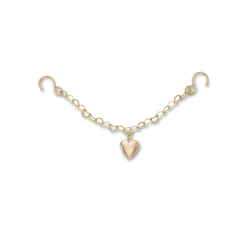 Jibbitz? Charm Gold Rivet Chain With Heart