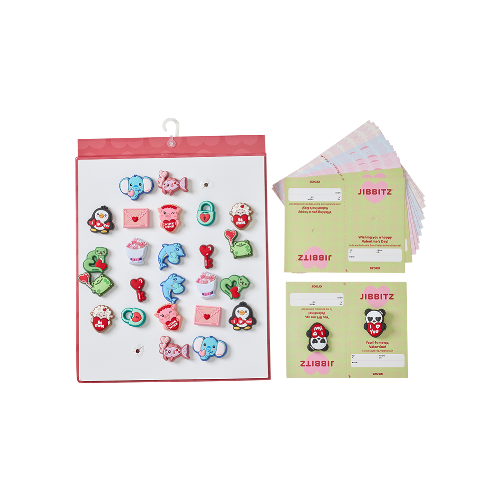 Jibbitz? Charm Valentines Day Card 26 Pack
