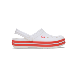Crocband in White/Starfish