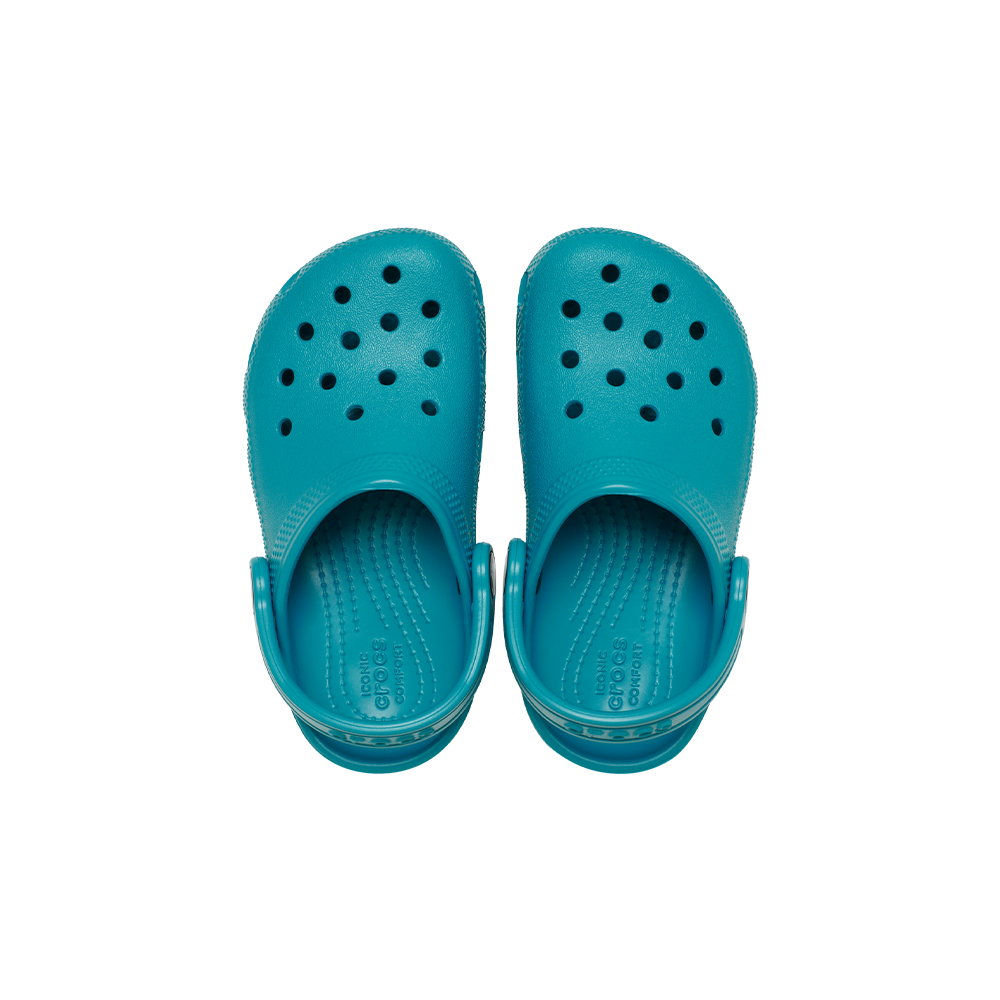 Toddler Classic Clog In Turbo Teal - Image 7