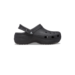 Women's Classic Platform Glitter Clog in Black