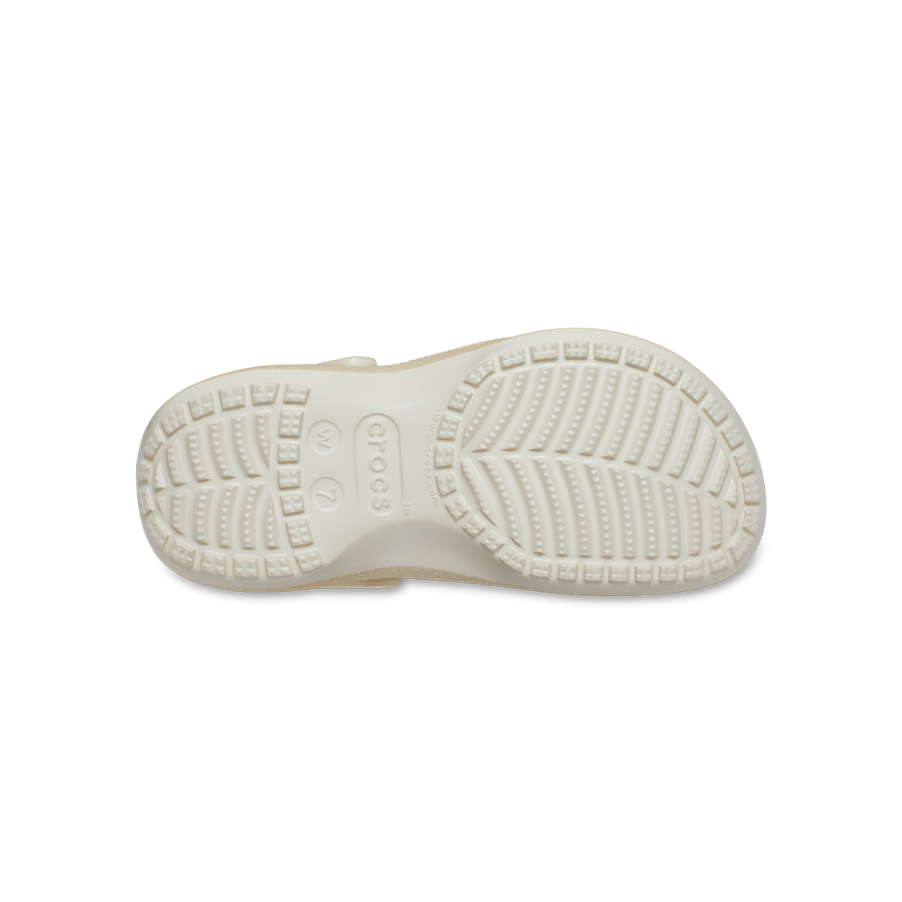 Women's Classic Platform Glitter Clog In Champagne - Image 4