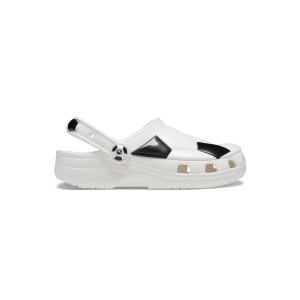 Toddler Classic Soccer Ball Clog in White Black