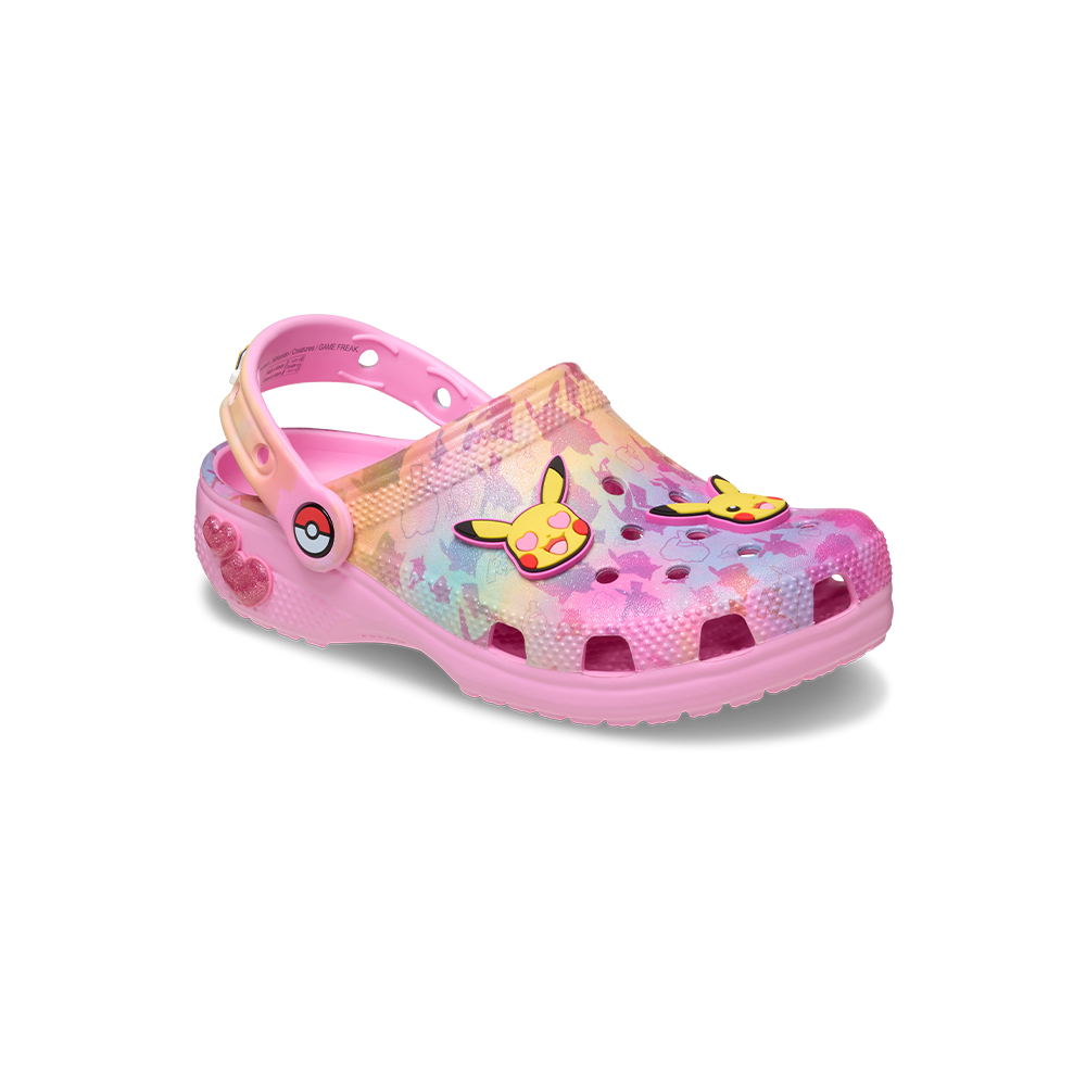 Kids' Pikachu Pink Classic Clog - Image 2