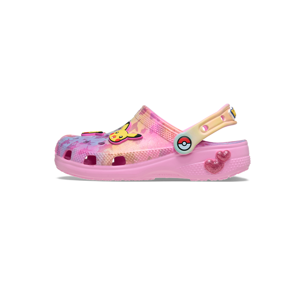 Kids' Pikachu Pink Classic Clog - Image 3