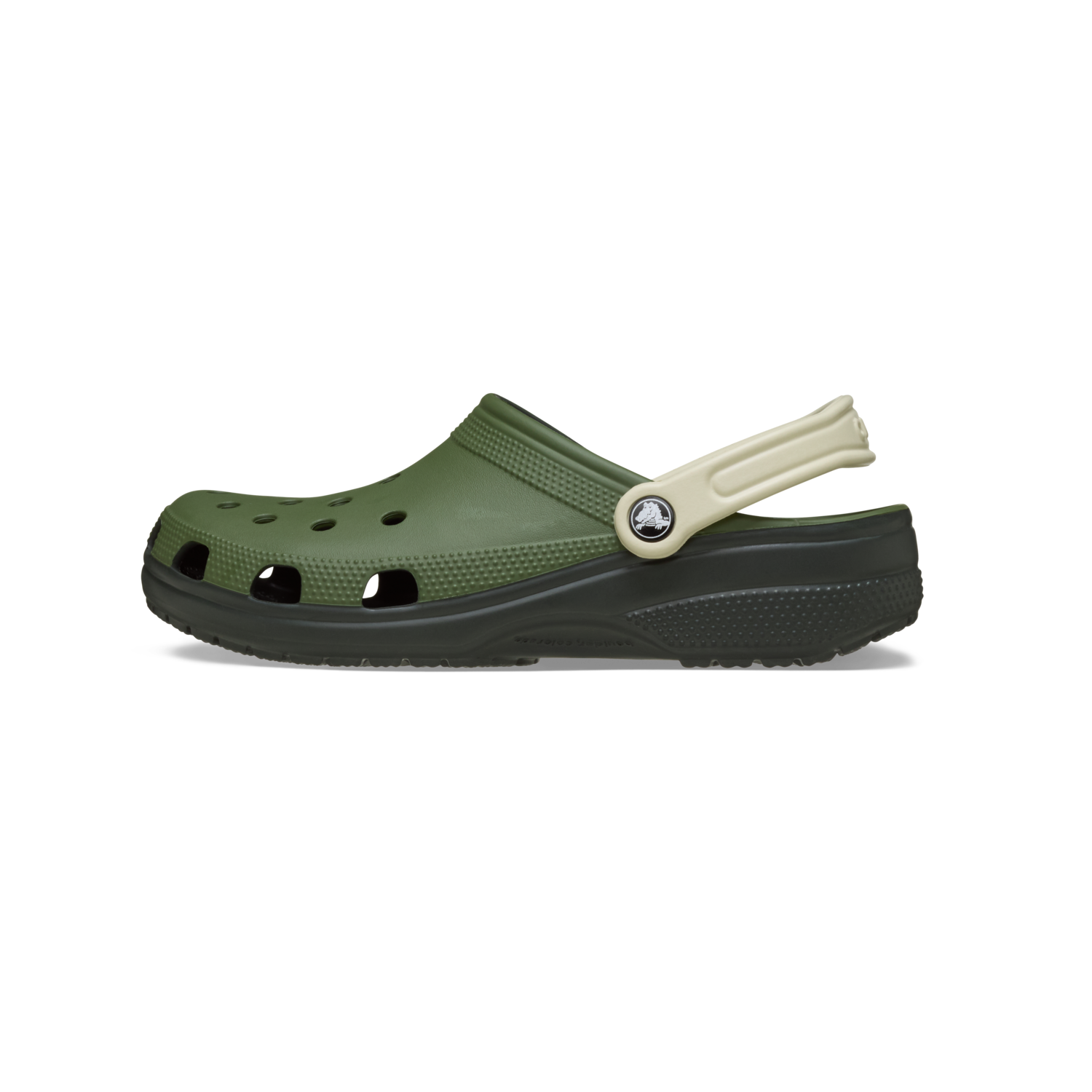 Classic Retro Sport Clog in Army Green - Image 2