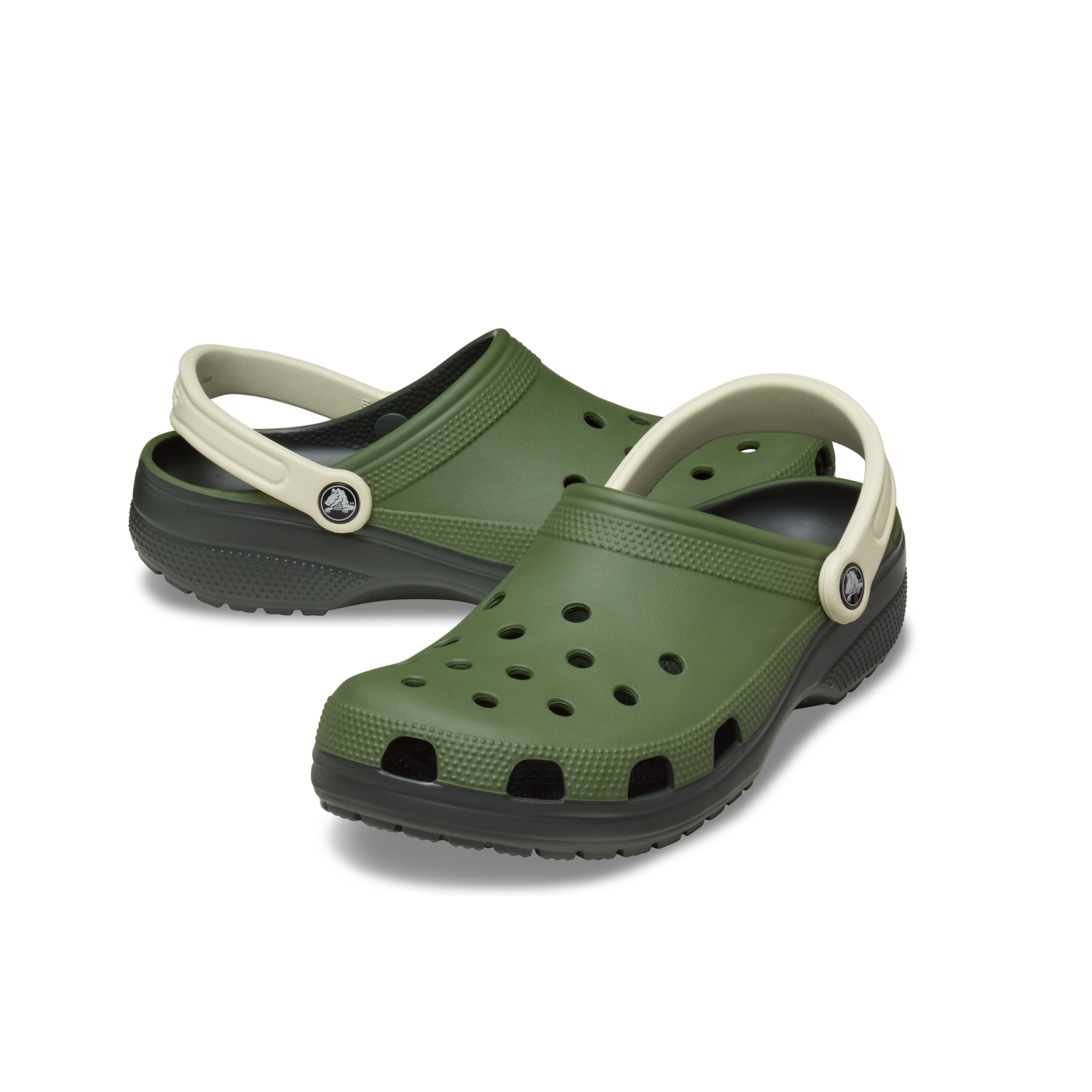 Classic Retro Sport Clog in Army Green - Image 3