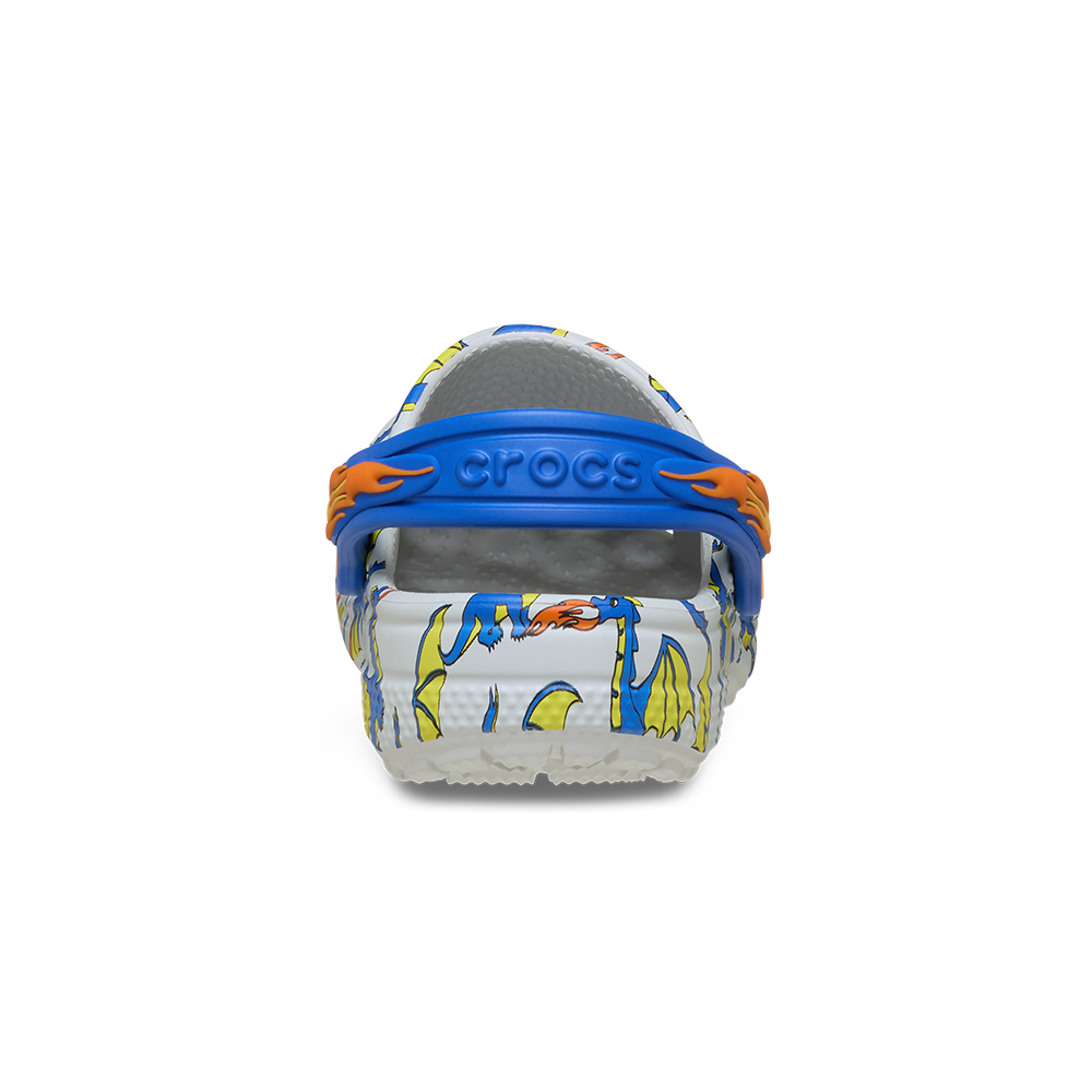 Toddler Classic Dragon Graphic Clog in Atmosphere - Image 3