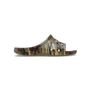 Men's Saturday Camouflage Slide in Army Green Multi