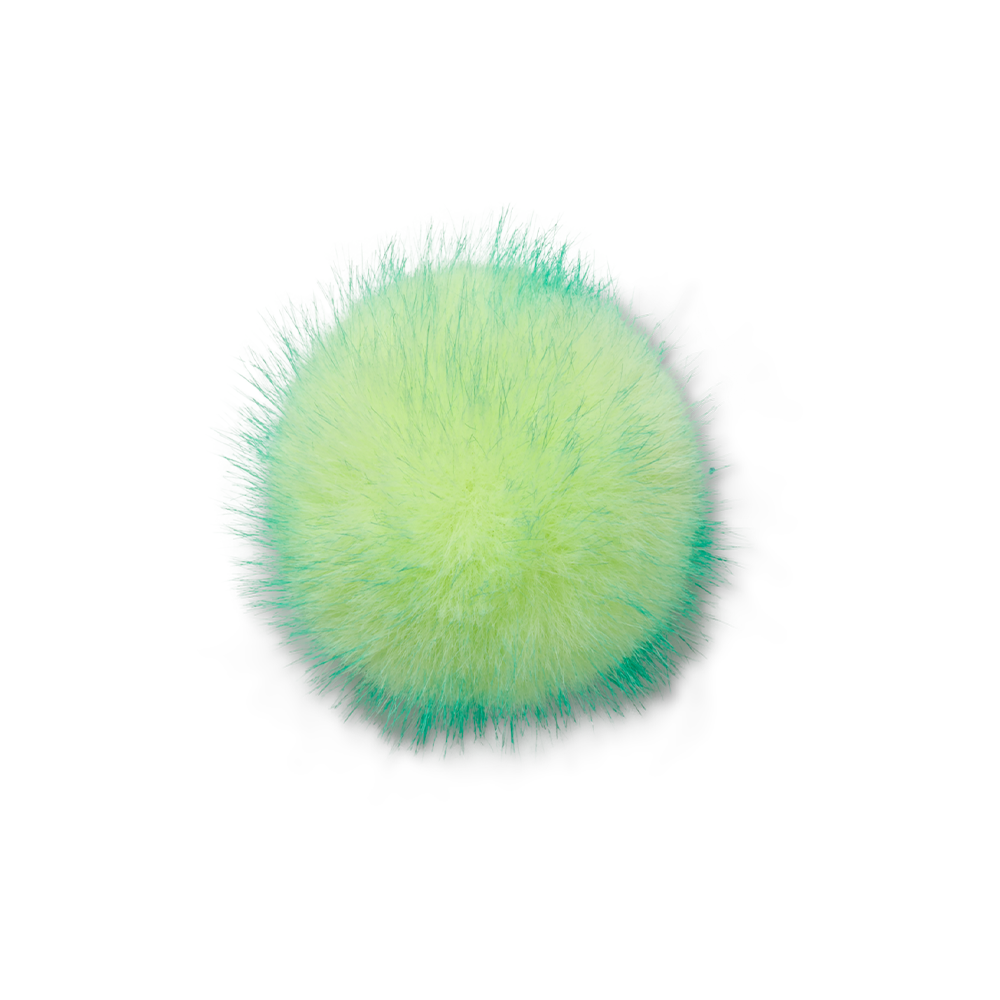 Jibbitz? Charm Green Long Hair Puff