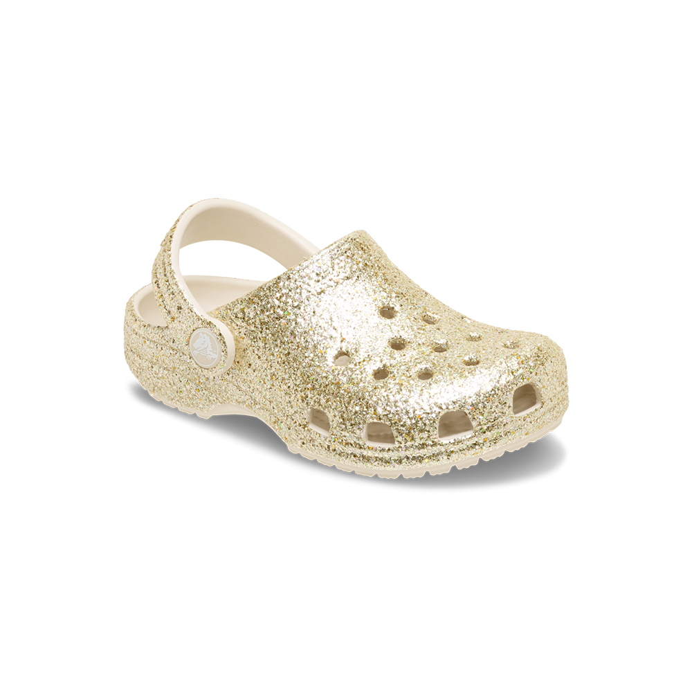 Toddler Classic Chunky Glitter Clog in Sandstone - Image 2