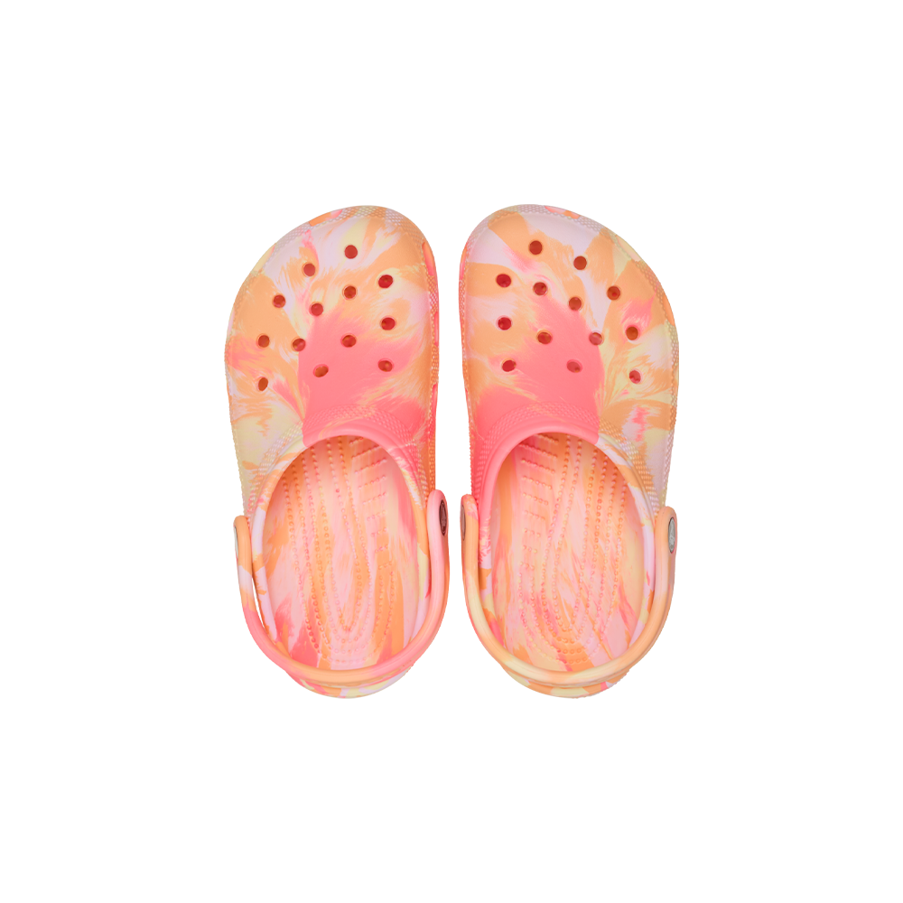 Kids' Classic Marbled Clog in Guava Multi - Image 5