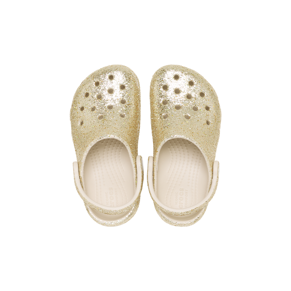 Toddler Classic Chunky Glitter Clog in Sandstone - Image 5